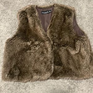 Faux fur vest